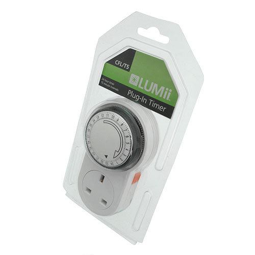 LUMii 24-hour Plug in Manual Timer